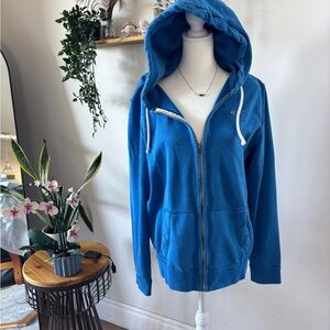 Hollister Blue Zip-Up Hoodie
